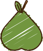 Pear Chalk Drawing png