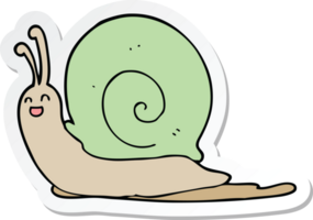 sticker of a cartoon snail png