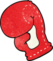 gant de boxe dessin animé doodle png