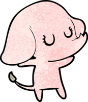 elefante de dibujos animados lindo png