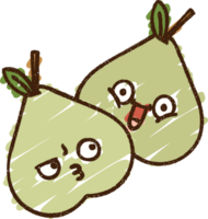 Pear Chalk Drawing png