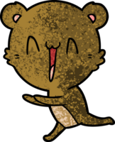 dibujos animados de oso corriendo png