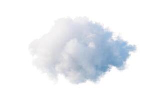 Isolated soft cloud, 3d rendering. photo