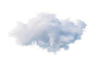 Isolated soft cloud, 3d rendering. photo