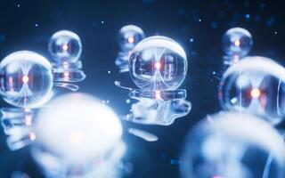 Physics quantum and scientific background, 3d rendering. photo
