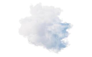 Isolated soft cloud, 3d rendering. photo