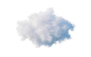 Isolated soft cloud, 3d rendering. photo