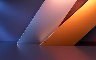 Abstract geometric interior structure, 3d rendering. photo