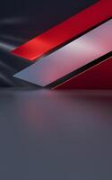 Abstract geometric interior structure, 3d rendering. photo
