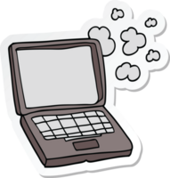 Aufkleber eines Cartoon-Laptop-Computers png