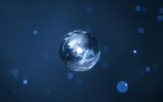 Physics quantum and scientific background, 3d rendering. photo