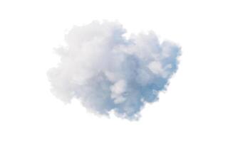 Isolated soft cloud, 3d rendering. photo