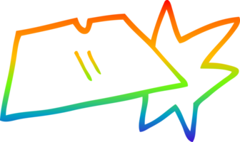 rainbow gradient line drawing of a cartoon work knife blades png