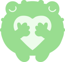 frog in love png
