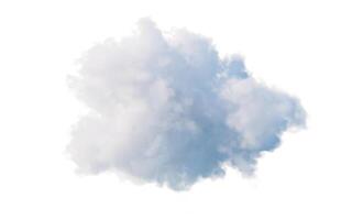 Isolated soft cloud, 3d rendering. photo