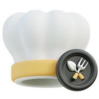 cocinero sombrero 3d hacer ilustración foto