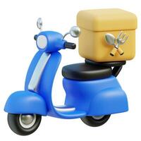 Delivery courier service 3d icon photo