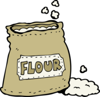 cartoon bag of flour png