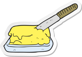 sticker of a cartoon butter png
