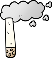 gradiente ilustração desenho animado cigarro png