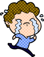 cartoon man crying png