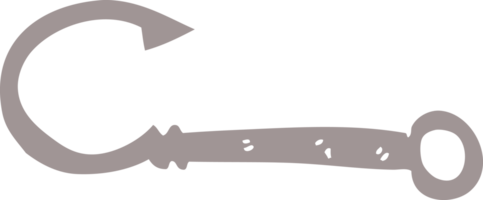 hameçon de dessin animé doodle png