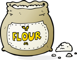 cartoon bag of flour png