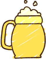 desenho de giz de cerveja ale png