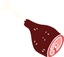 cartoon doodle meat joint png