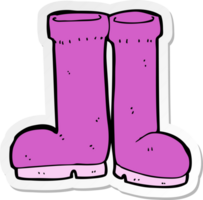 sticker of a cartoon rubber boots png