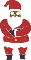 Cartoon-Doodle-Weihnachtsmann png