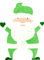 Cartoon gestresster Weihnachtsmann png