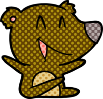 desenho de urso rindo png