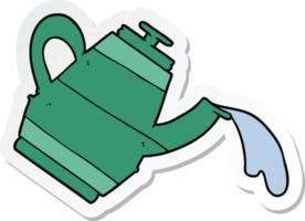 sticker of a cartoon kettle png