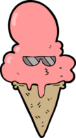 Cartoon cooles Eis png