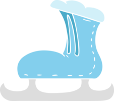 hand drawn cartoon doodle of an ice skate boot png