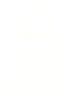 desenho de giz de microscópio png