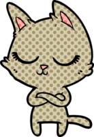 ruhige Cartoon-Katze png