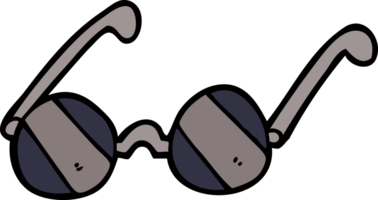 lunettes de soleil de griffonnage de dessin animé png