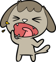 cute cartoon dog barking png