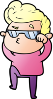 cartoon cool guy png