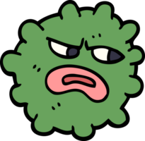 cartoon doodle funny germ png