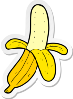 sticker van een cartoonbanaan png