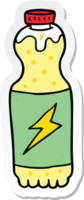 pegatina de una botella de refresco de dibujos animados png