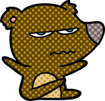 arrabbiato orso cartone animato png