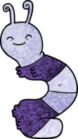 cartoon happy caterpillar png