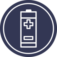 battery circular icon symbol png