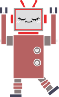plano cor retro desenho animado do uma robô png