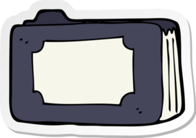 sticker of a cartoon business folder png