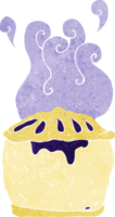 cartoon blueberry pie png